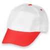 Polyester Şapka Beyaz Kırmızı